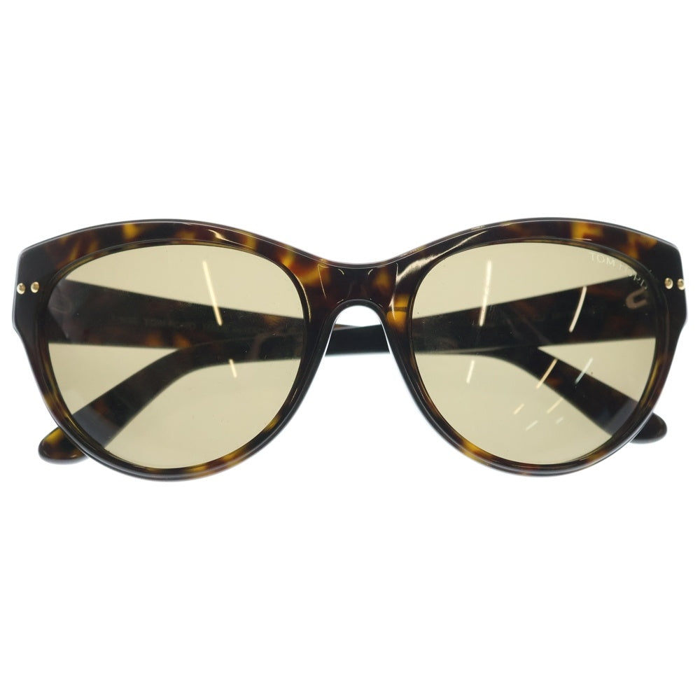 TOM FORD(トムフォード) KARINA カリーナ インターナショナルフィット キャットアイフレーム Tマークメタルパーツフレーム サングラス アイウェア 眼鏡 ブラウン TF174 レディース