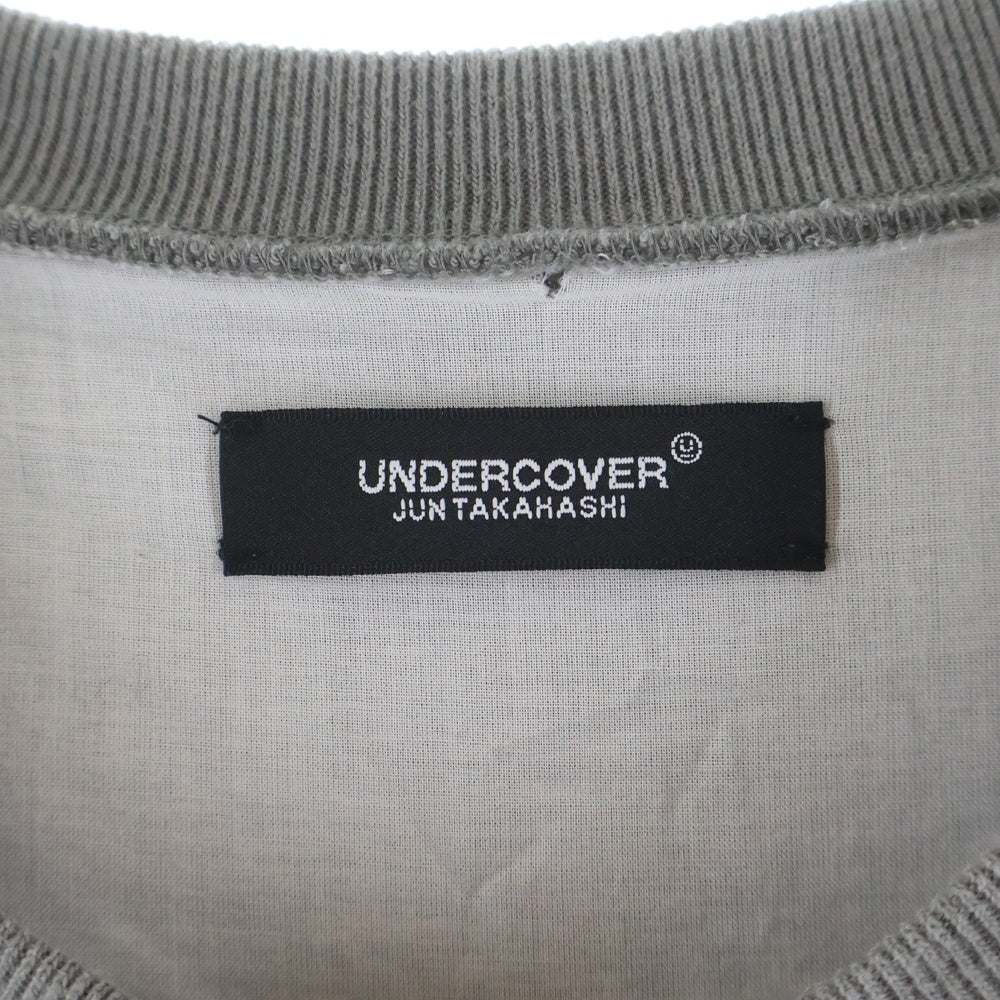 UNDERCOVER(アンダーカバー) 25FW ×ROBERT BOSISIO LOST CLOUD ロベルト ボジシオ ロストクラウドプリント コットン クルーネック スウェット トレーナー グレー UC1E4802-2