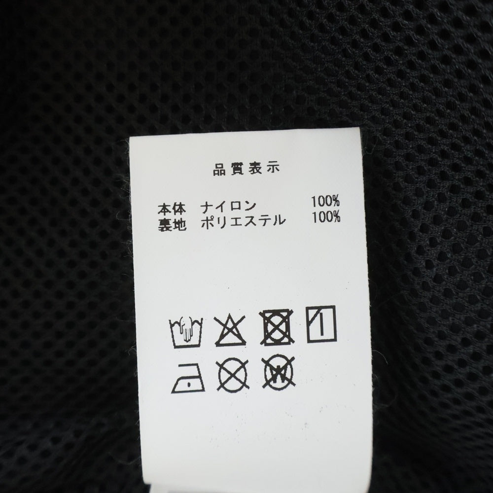 DESCENDANT(ディセンダント) 25FW VERT NYLON JACKET ヴァート 両面ロゴプリント ジップアップ メッシュライニング ナイロン ジャケット