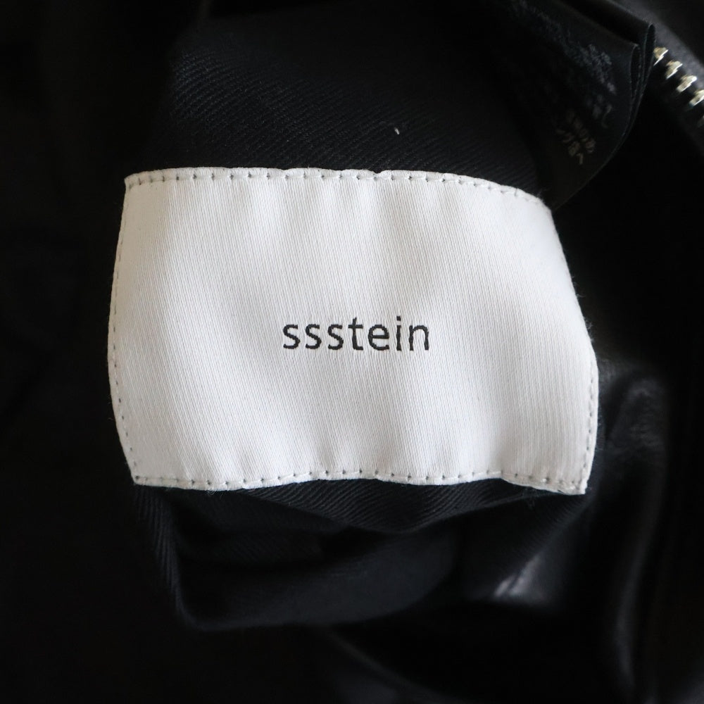 Stein(シュタイン) 25AW SHEEP LEATHER JACKET ジップアップ レザーフライトジャケット ブラック ST.1219