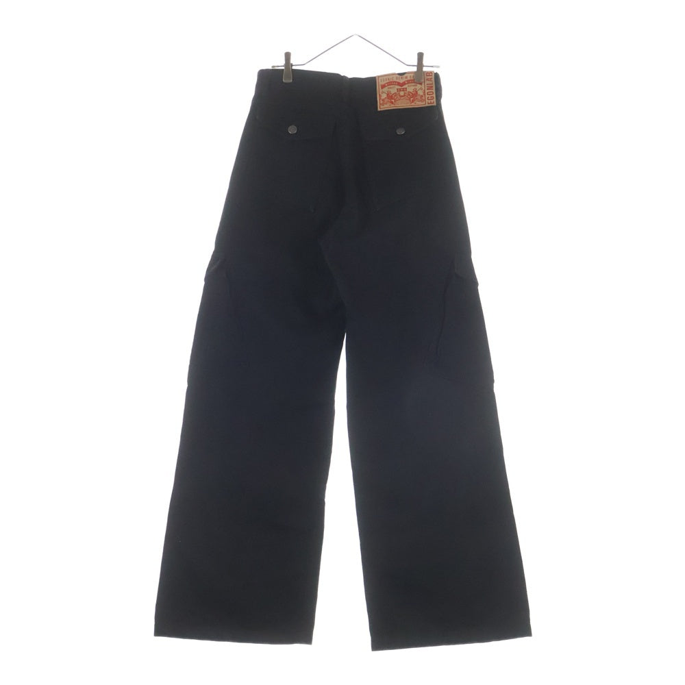 Egon Lab.(エゴンラボ) 24SS ジップポケット カーゴデニムパンツ ブラック SS24 DN 001 C