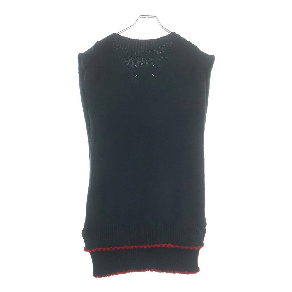 Maison Margiela(メゾンマルジェラ) カシミヤ混 タバート Vネックウールジレベスト グリーン S50TH052 S17832
