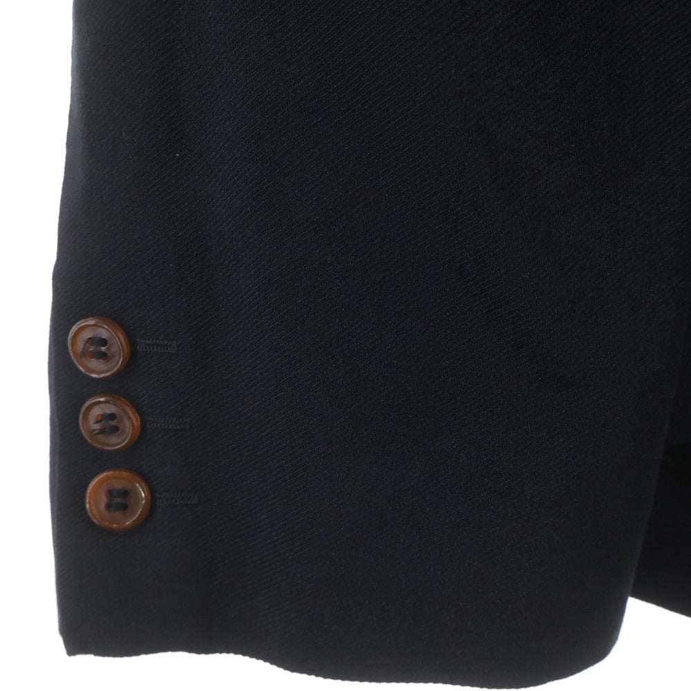 COMME des GARCONS HOMME PLUS(コムデギャルソンオムプリュス) 24SS AD2023 変形 カッティング 2Bシングルテーラードジャケット ブラック PM-J037