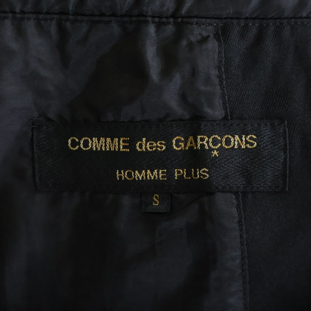 COMME des GARCONS HOMME PLUS(コムデギャルソンオムプリュス) AD2019 ポリ縮絨 4Bシングルテーラードジャケット ブラック PS-J067