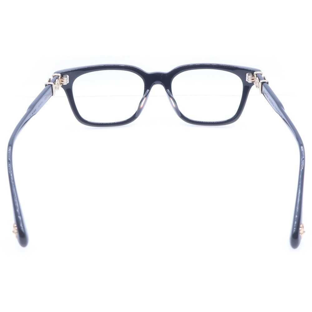 CHROME HEARTS(クロムハーツ) COX UCKER コックス アッカー CHクロステンプル ウェリントンサングラス メガネ ブラック/ゴールド