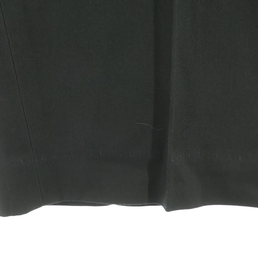 MARKAWARE(マーカウェア) 23AW ORGANIC COTTON GABARDINE FLAT FRONT EASY PANTS オーガニック コットン ギャバジン フラット フロント ジップアップ イージーパンツ カーキ A23C-02PT02C