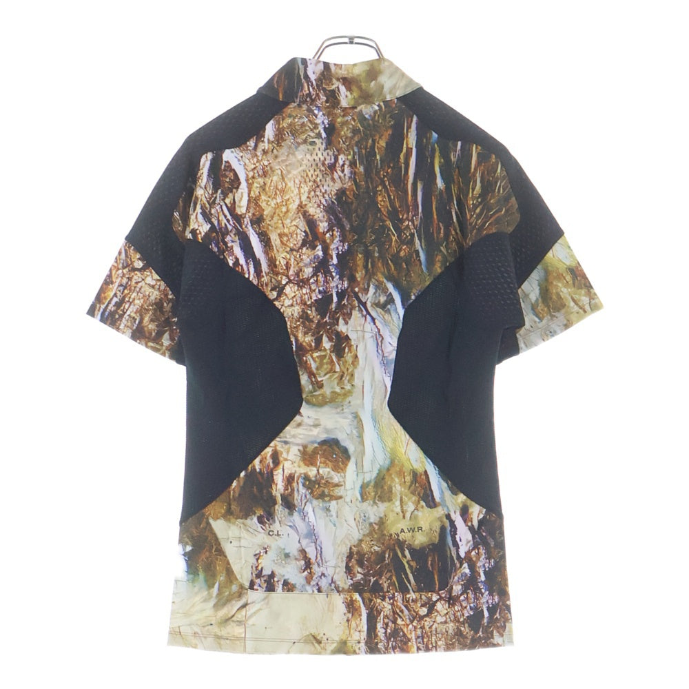 NIKE(ナイキ) 23AW ×NOCTA ノクタ カモ柄 ハーフジップランニングトップ 半袖カットソー ブラウン FJ3013-902
