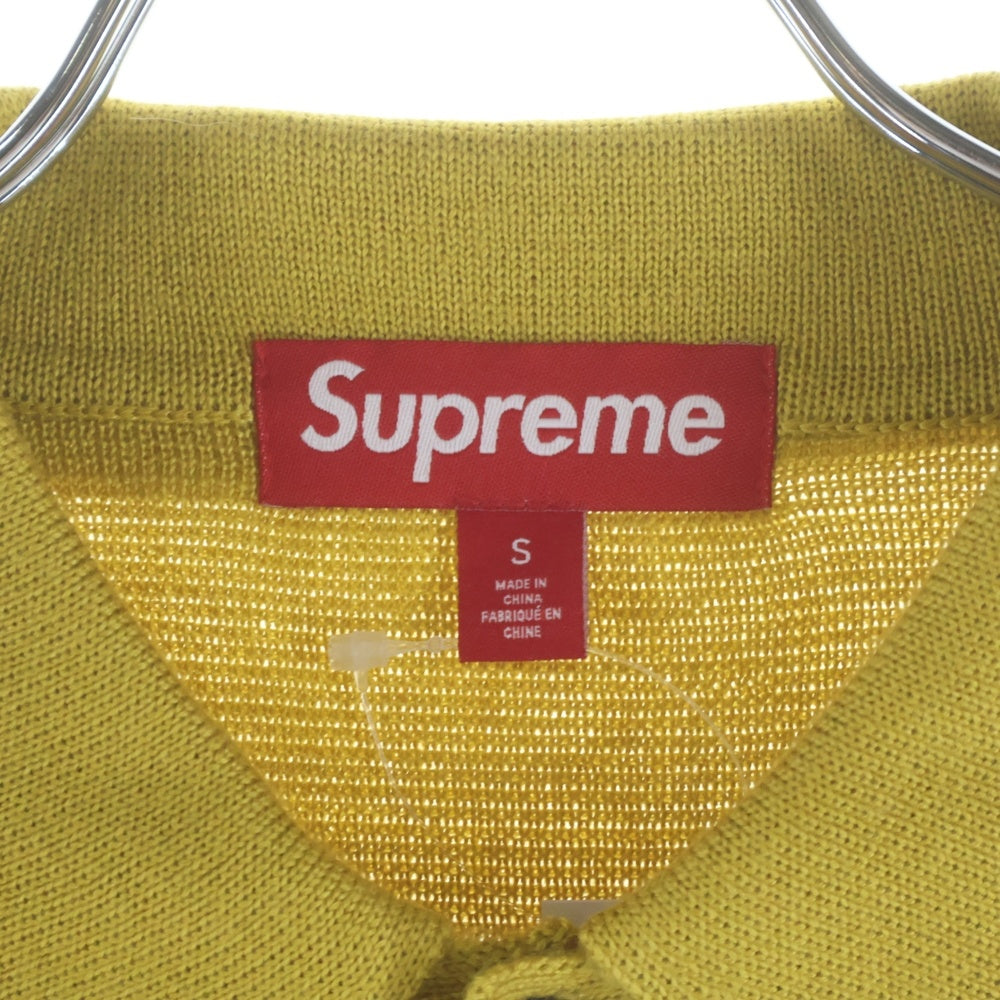 SUPREME(シュプリーム) 23AW Silk Map Cardigan シルクマップカーディガン イエロー