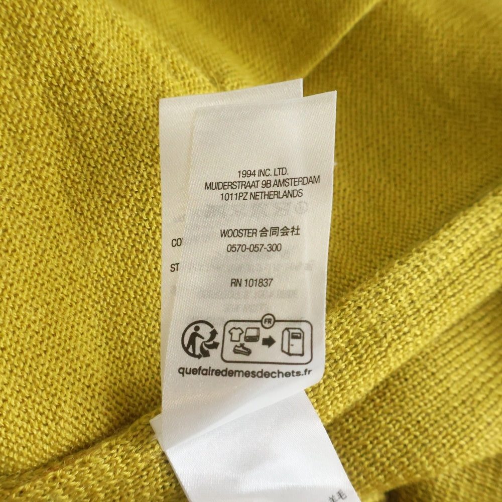 SUPREME(シュプリーム) 23AW Silk Map Cardigan シルクマップカーディガン イエロー