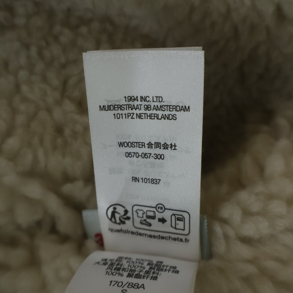 SUPREME(シュプリーム) 24AW Faux Shearling Lined Bomber Jacket ロゴエンブロイダリー 裏地ボア フーデッドデニムジャケット インディゴ