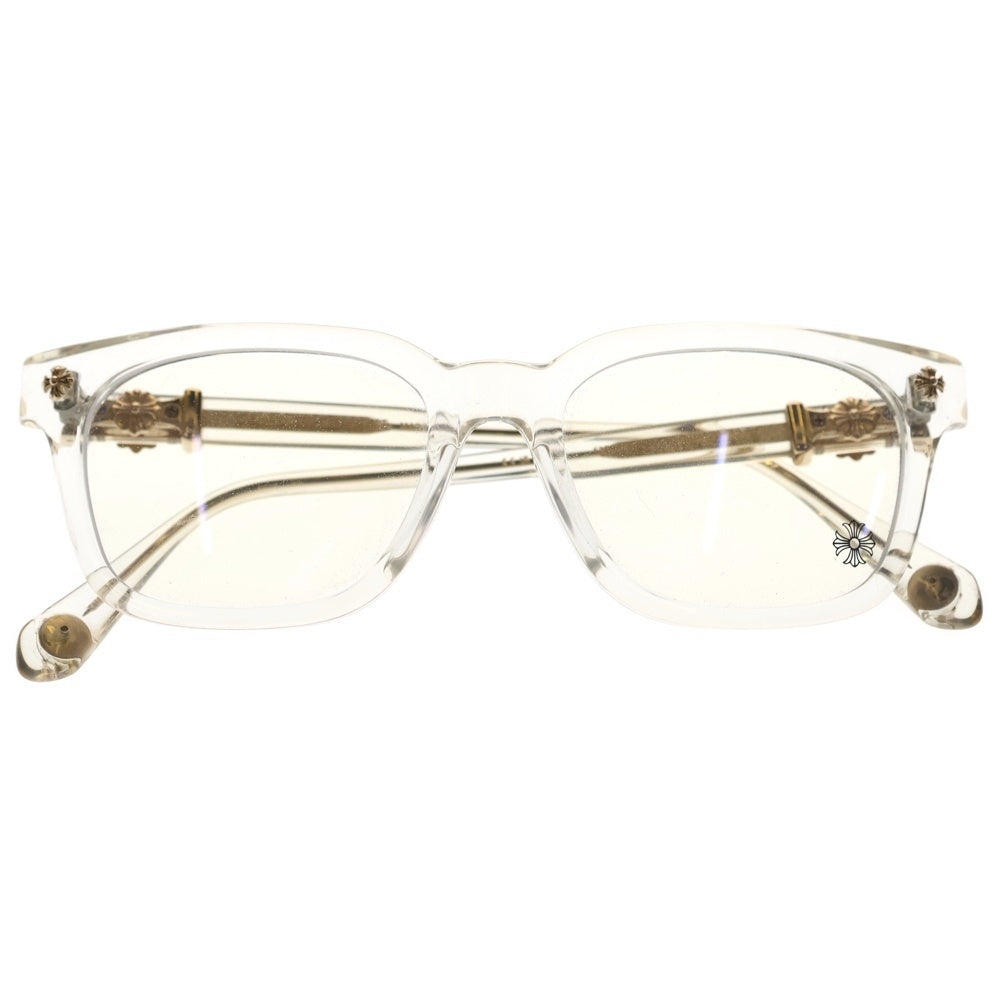 CHROME HEARTS(クロムハーツ) COX UCKER コックスアッカー ウェリントン クリアフレーム アイウェア サングラス メガネ クリア/ゴールド