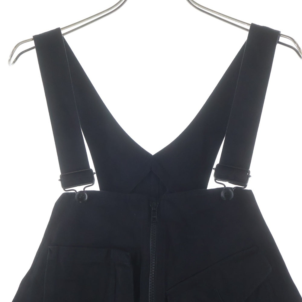 Y's(ワイズ) BORN PRODUCT COTTON TWILL OVERALL ボーンプロダクト コットンツイル オーバーオール ブラック レディース YM-D81-002