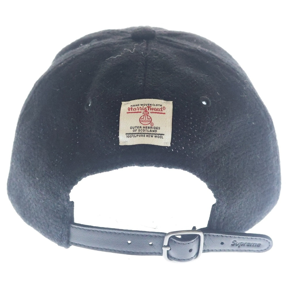 SUPREME(シュプリーム) 25AW Harris Tweed 6-Panel ハリスツイード 6パネル キャップ ブラック