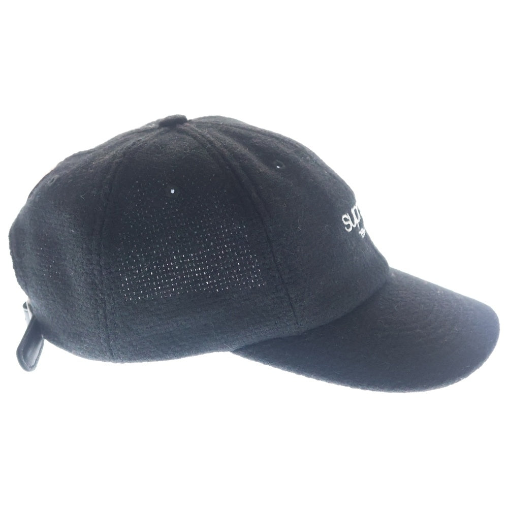 SUPREME(シュプリーム) 25AW Harris Tweed 6-Panel ハリスツイード 6パネル キャップ ブラック