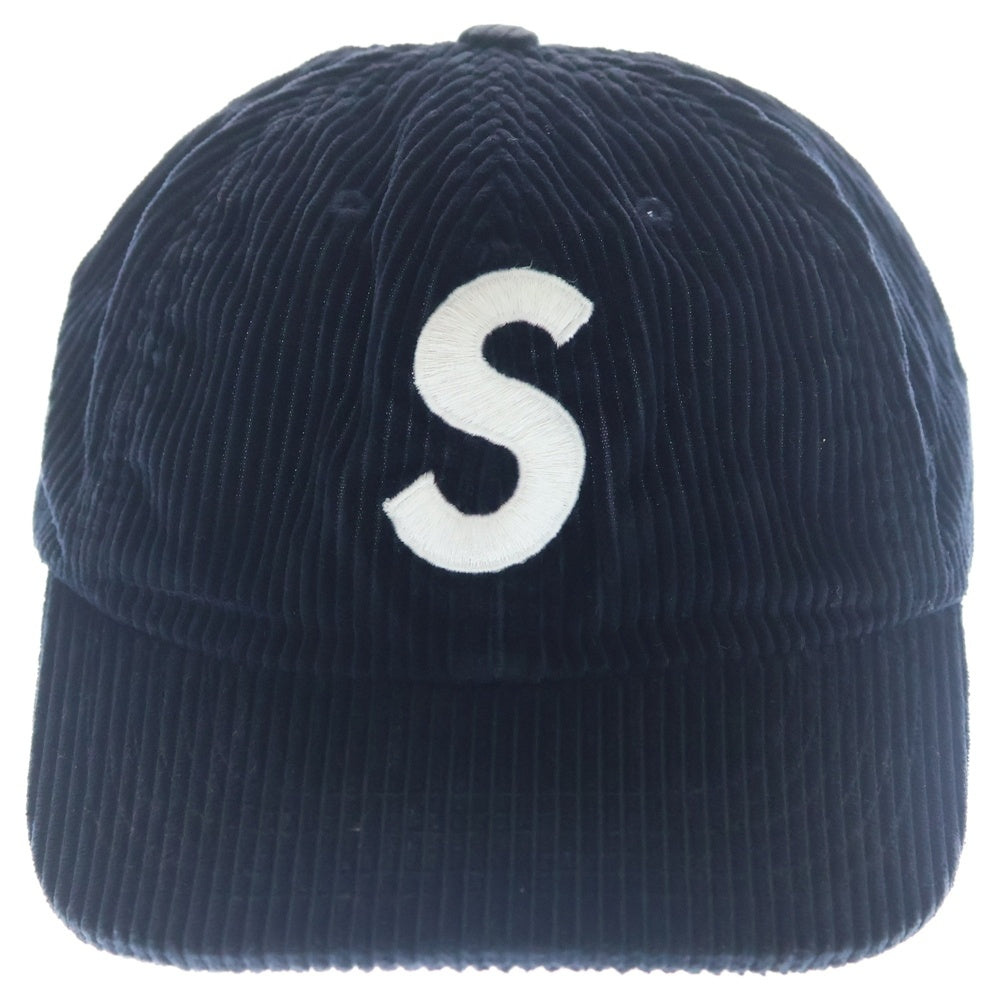 SUPREME(シュプリーム) 24AW Corduroy S Logo 6-Panel コーデュロイ エスロゴ 6パネル キャップ ネイビー