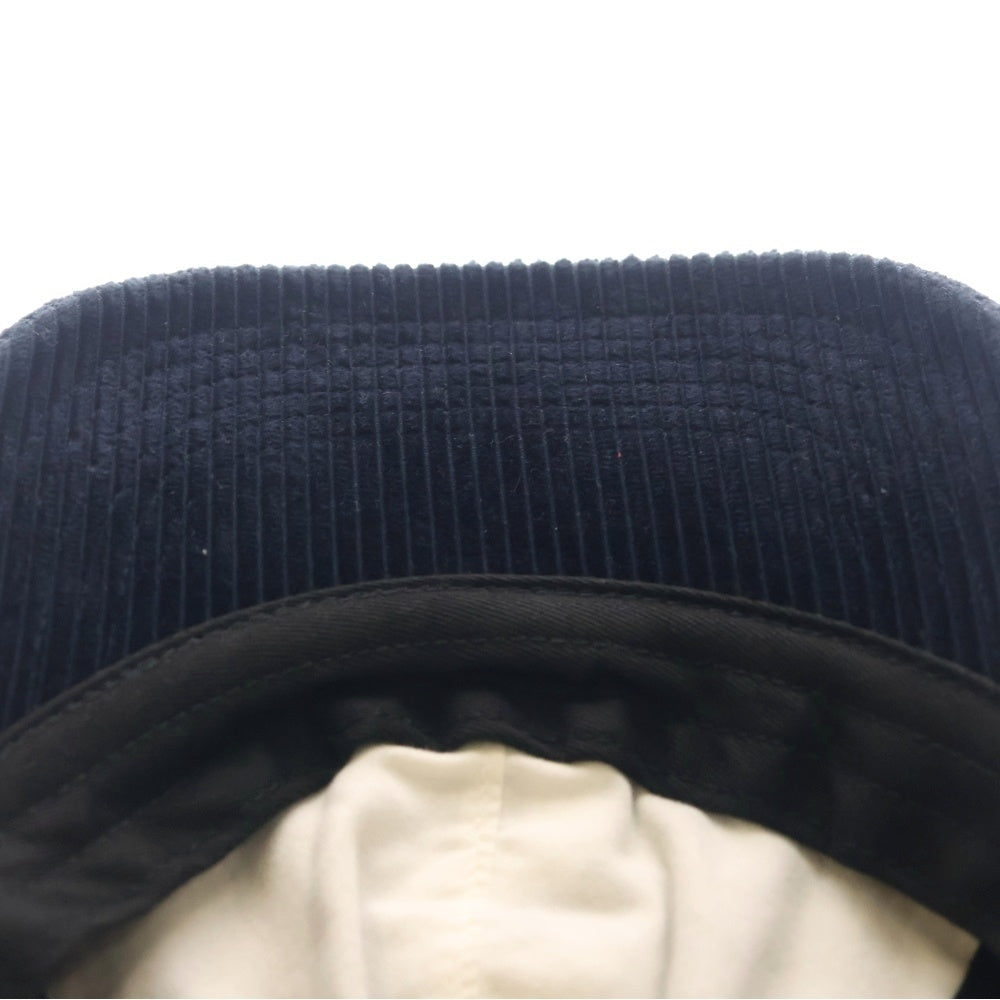 SUPREME(シュプリーム) 24AW Corduroy S Logo 6-Panel コーデュロイ エスロゴ 6パネル キャップ ネイビー