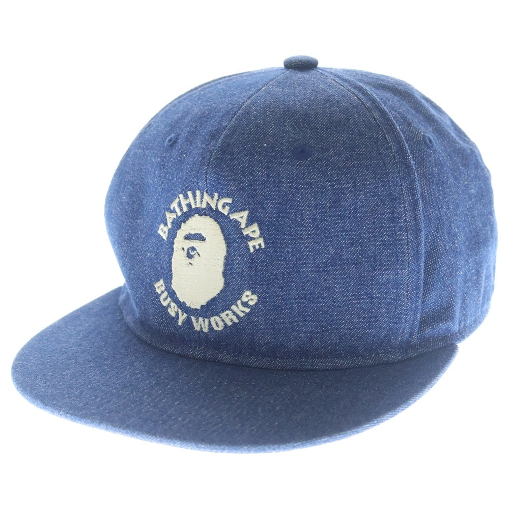 A BATHING APE(アベイシングエイプ) Busy Work Denim Cap ビジーワーク デニムキャップ インディゴ