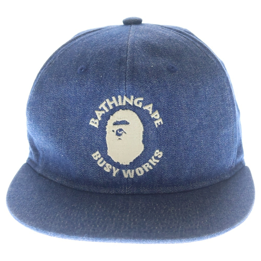 A BATHING APE(アベイシングエイプ) Busy Work Denim Cap ビジーワーク デニムキャップ インディゴ
