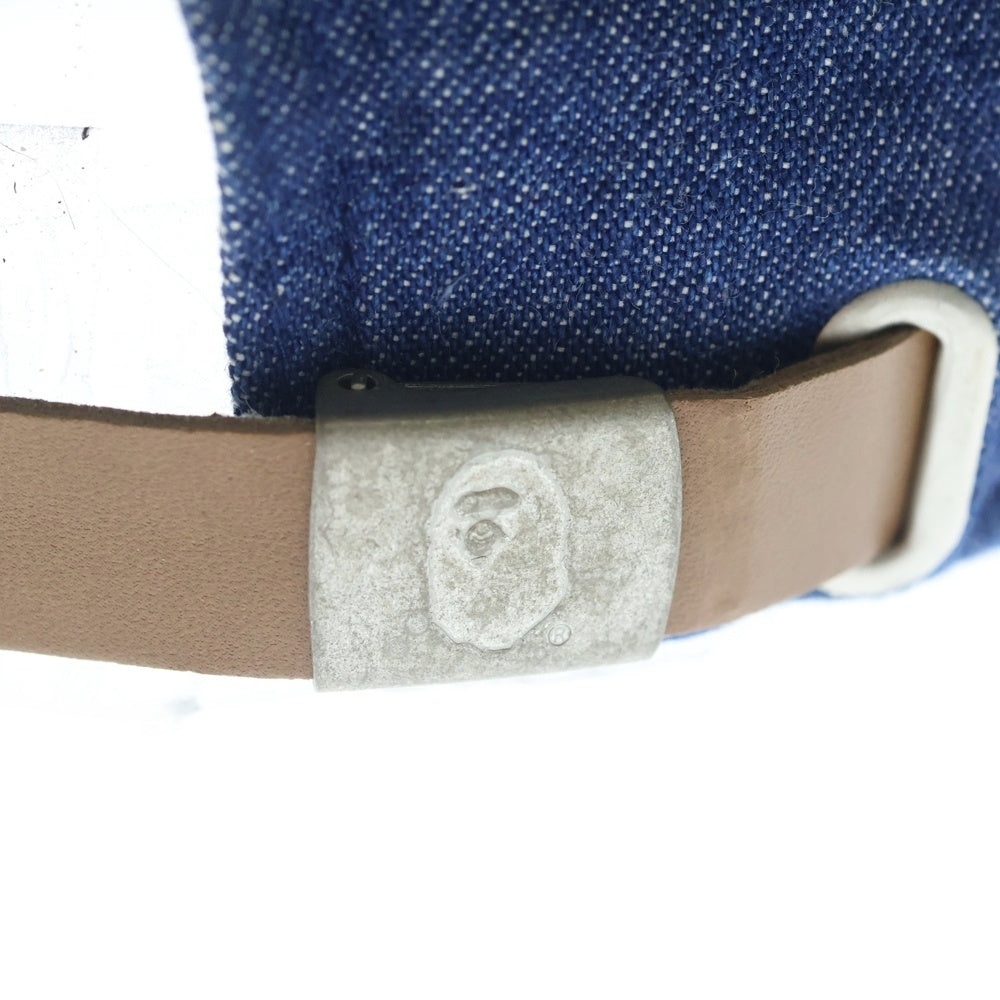 A BATHING APE(アベイシングエイプ) Busy Work Denim Cap ビジーワーク デニムキャップ インディゴ