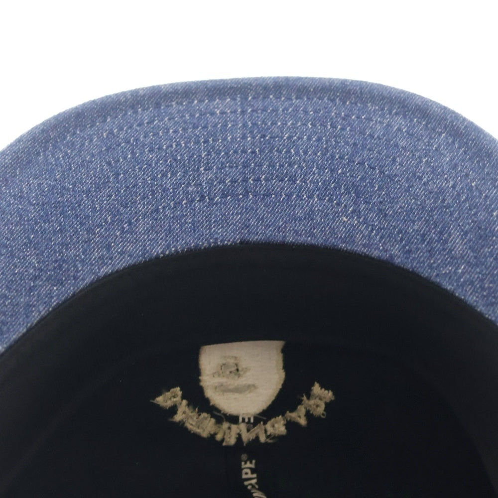 A BATHING APE(アベイシングエイプ) Busy Work Denim Cap ビジーワーク デニムキャップ インディゴ