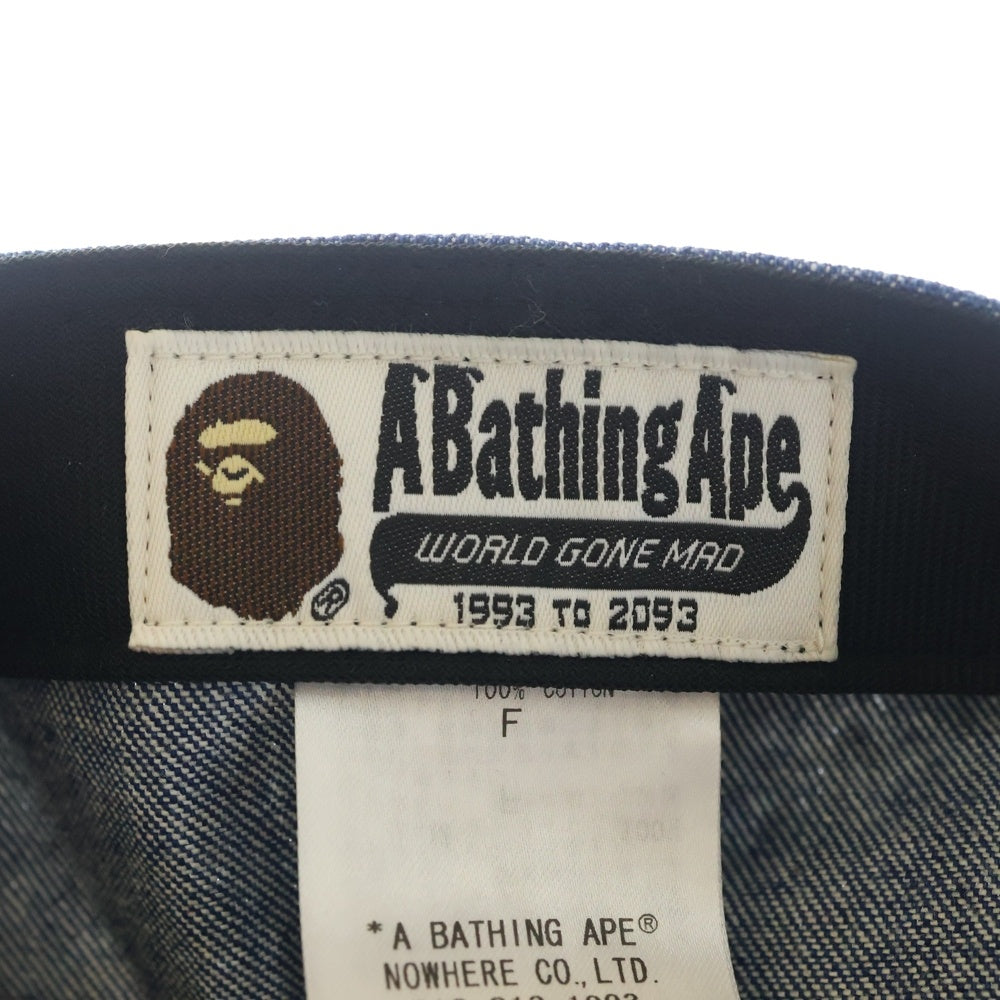 A BATHING APE(アベイシングエイプ) Busy Work Denim Cap ビジーワーク デニムキャップ インディゴ