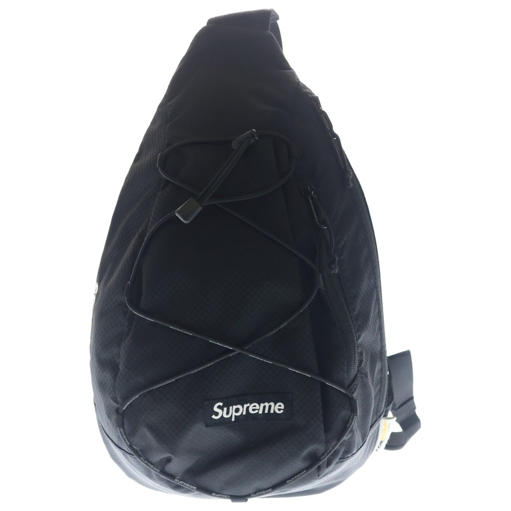 SUPREME(シュプリーム) 22SS Sling Bag ボックスロゴ スリング ショルダーバッグ ブラック