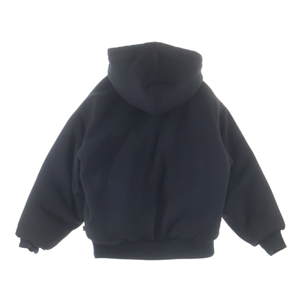 SUPREME(シュプリーム) 24AW ×THE NORTH FACE Down Filled Zip Up Hooded Sweatshirt ザノースフェイス ダウンフィルド ジップアップスウェットシャツジャケット ブラック NY52400I