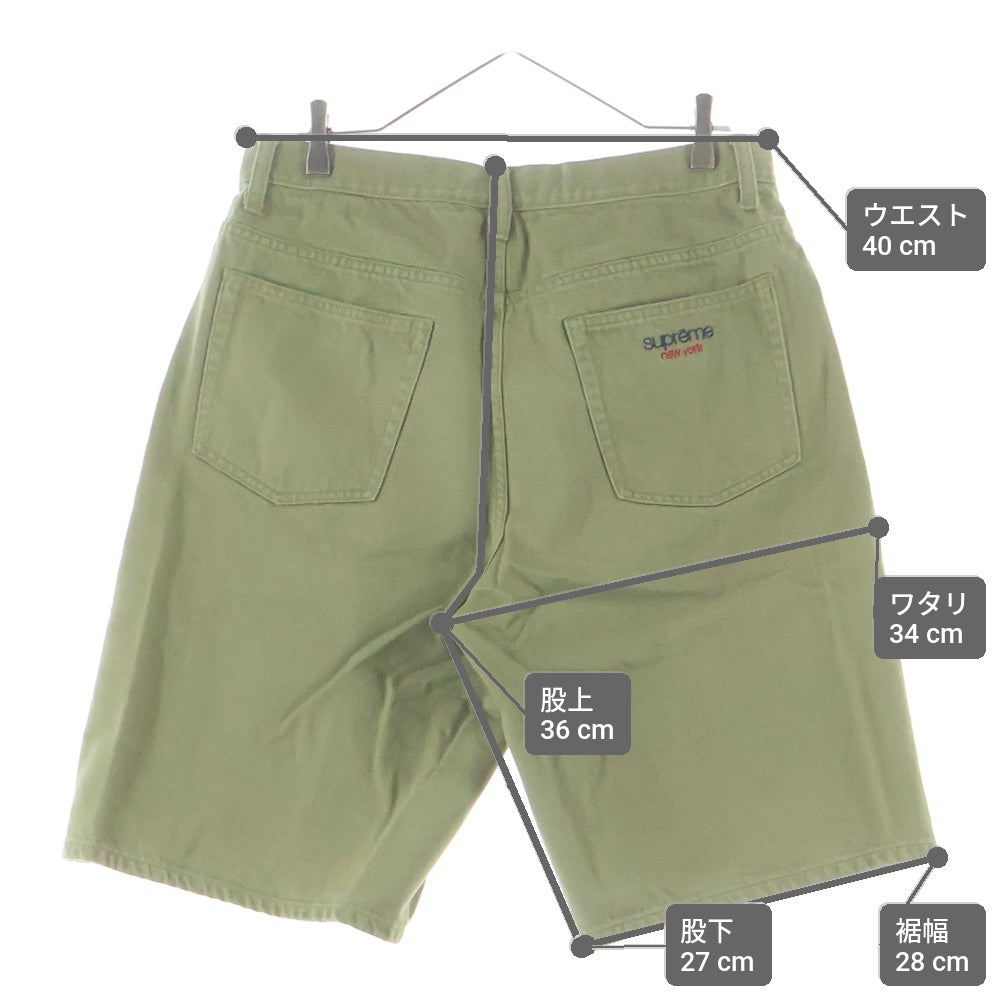 SUPREME(シュプリーム) 24SS Baggy Denim Short バギー デニムショートパンツ カーキ