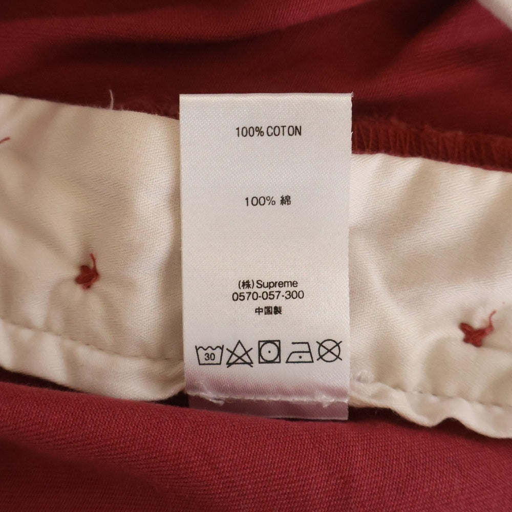 SUPREME(シュプリーム) 21SS Pin Up Chino Pant ピンアップ チノパンツ レッド