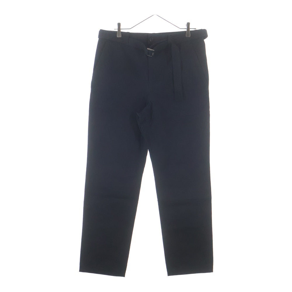 Sacai(サカイ) Ripstop mix Pants ベルテッド リップストップ ミックス ストレートパンツ ブラック 24-03359M