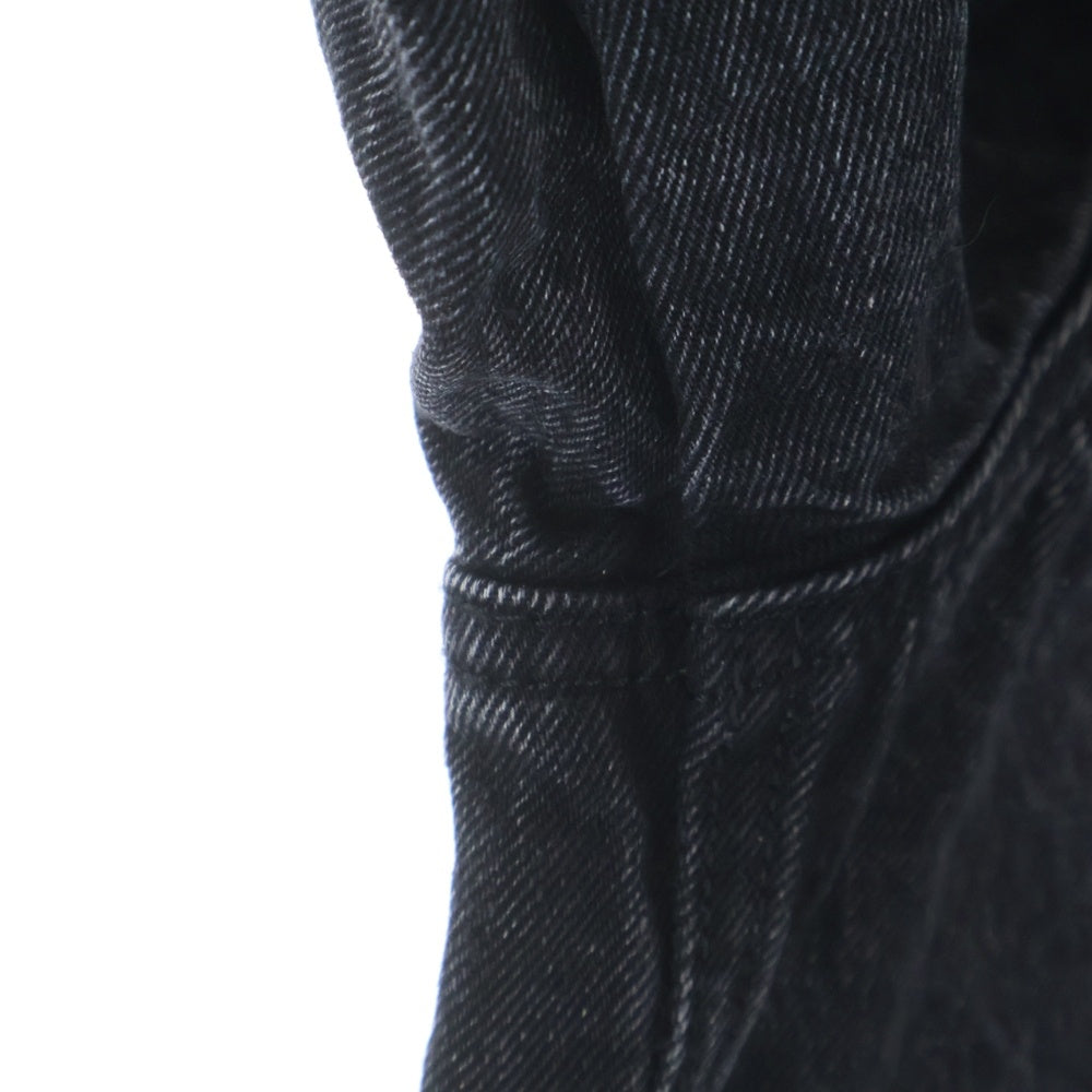 Levi's(リーバイス) 30TH EDIFICE別注 TYPE 1 TRUCKER JACKET レザーパッチ ヴィンテージ加工 デニムトラッカージャケット インディゴブラック 0022Q-0000