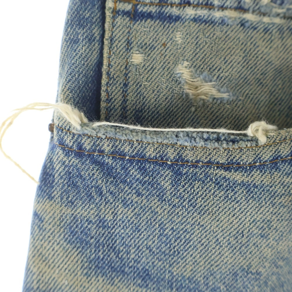 Levi's(リーバイス) 80S VINTAGE 501 ボタン裏555 バレンシア工場 ブランクタブ 赤耳 ヴィンテージ ボタンフライデニムパンツ インディゴ