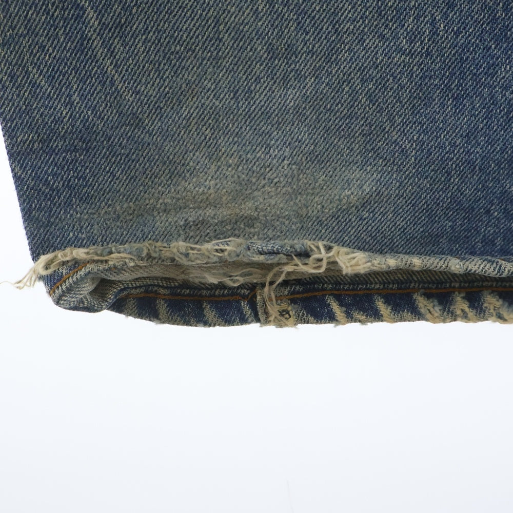 Levi's(リーバイス) 80S VINTAGE 501 ボタン裏555 バレンシア工場 ブランクタブ 赤耳 ヴィンテージ ボタンフライデニムパンツ インディゴ