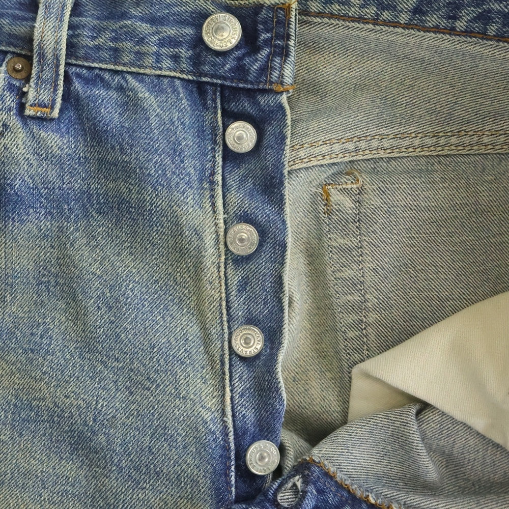 Levi's(リーバイス) 80S VINTAGE 501 ボタン裏555 バレンシア工場 ブランクタブ 赤耳 ヴィンテージ ボタンフライデニムパンツ インディゴ
