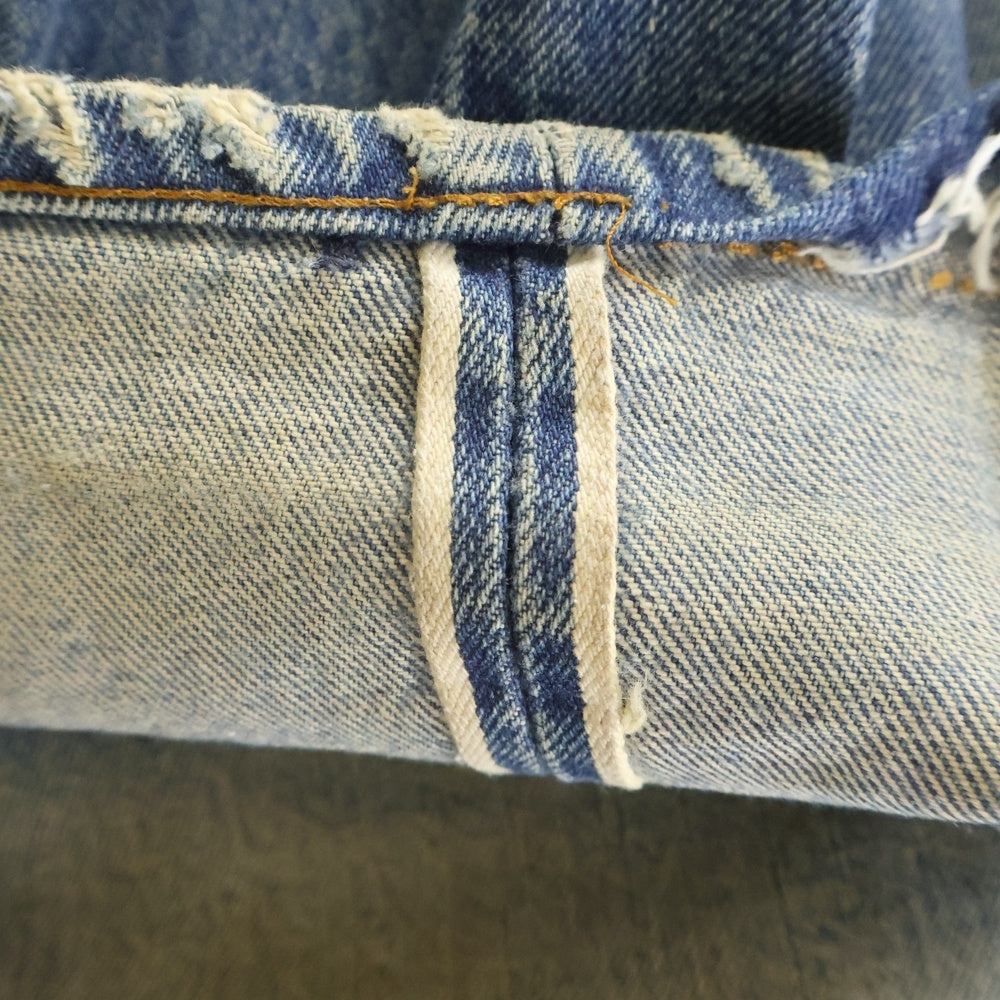 Levi's(リーバイス) 80S VINTAGE 501 ボタン裏555 バレンシア工場 ブランクタブ 赤耳 ヴィンテージ ボタンフライデニムパンツ インディゴ
