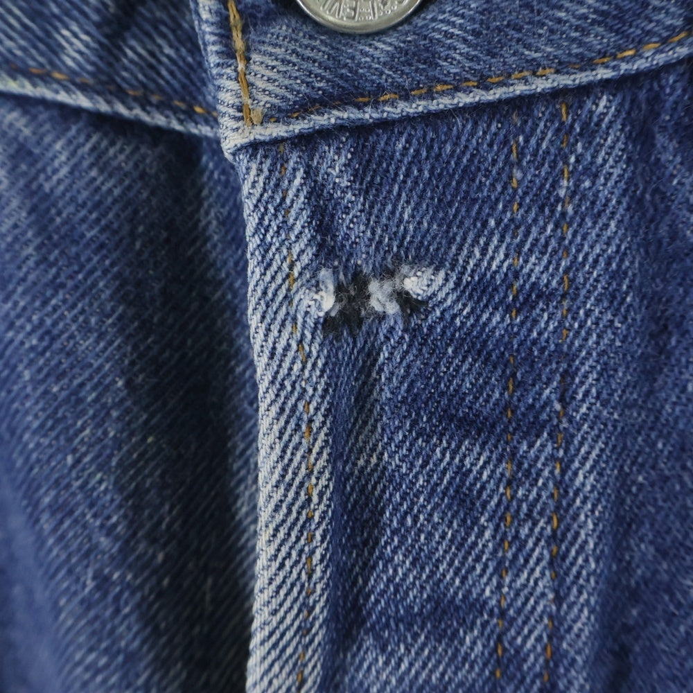 Levi's(リーバイス) 70S 501 66後期 ボタン裏6 スモールe チェーンステッチ 紙パッチ ヴィンテージ ボタンフライデニムパンツ インディゴ