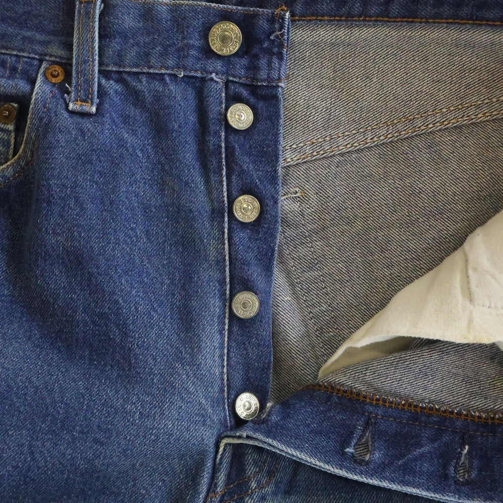 Levi's(リーバイス) 80S VINTAGE 501 ボタン裏555 バレンシア工場 ブランクタブ 赤耳 ヴィンテージ ボタンフライデニムパンツ インディゴ