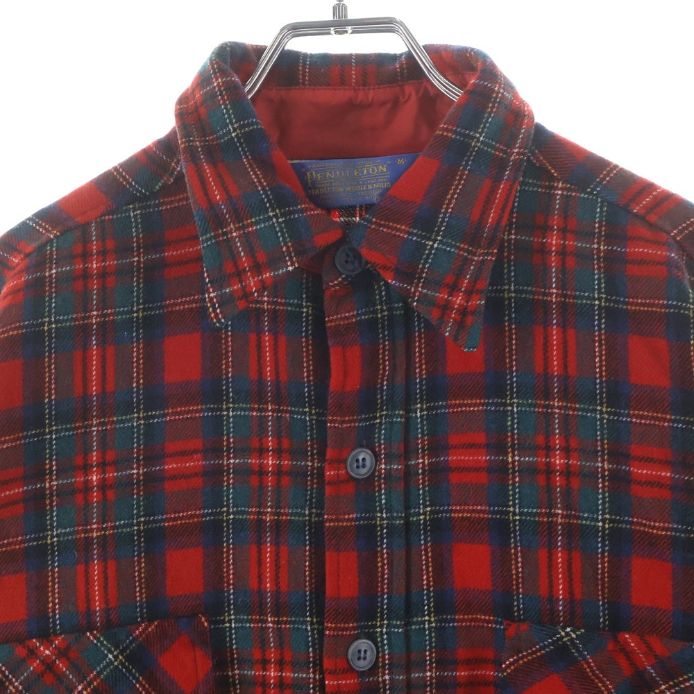 PENDLETON(ペンドルトン) VINTAGE ヴィンテージ タータンチェック ウールシャツ レッド