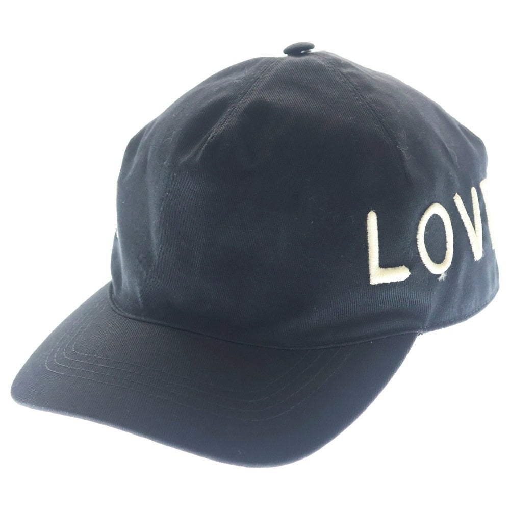 GUCCI(グッチ) GUCCI LOVED グッチ ラブド エンブロイダリー キャップ 帽子 ブラック 478948