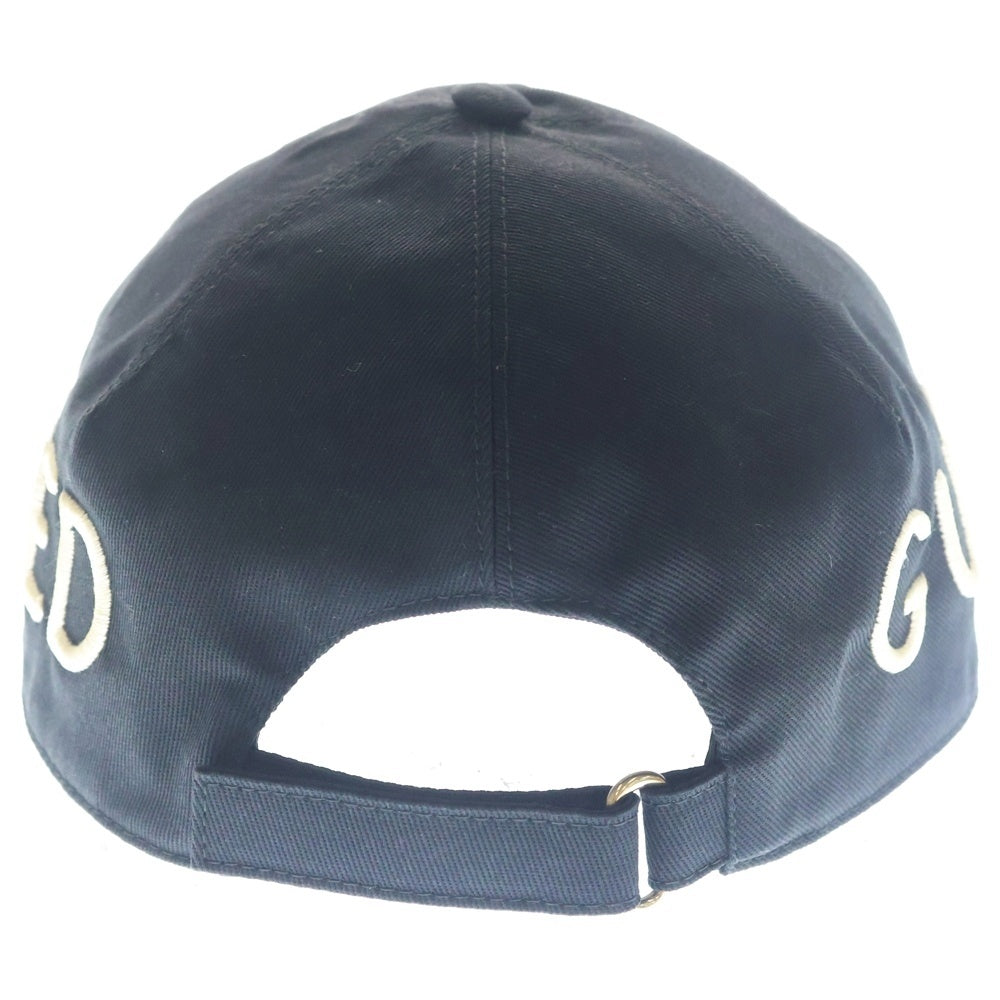 GUCCI(グッチ) GUCCI LOVED グッチ ラブド エンブロイダリー キャップ 帽子 ブラック 478948