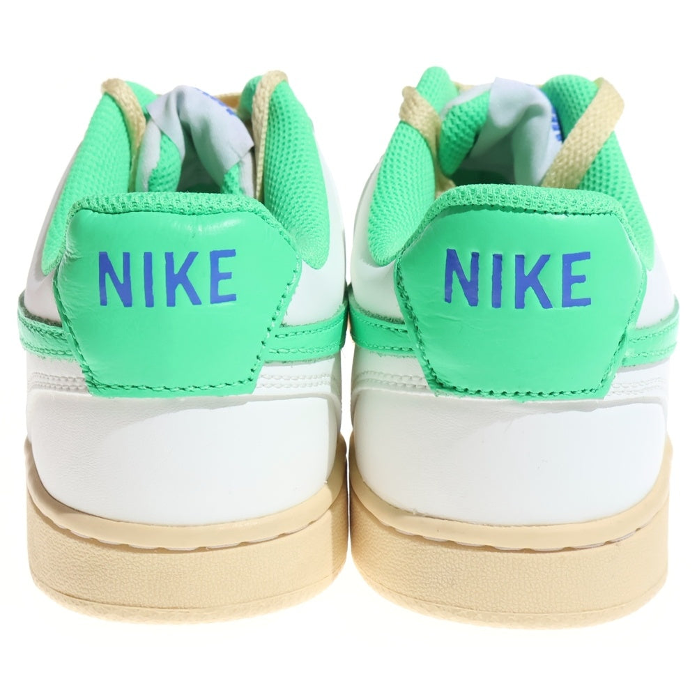 NIKE(ナイキ) COURT VISION LOW コートビジョン ローカットスニーカー ホワイト/グリーン US7.5/25.5cm FJ5437-133