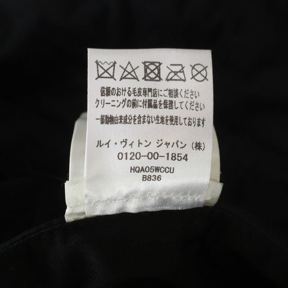LOUIS VUITTON(ルイヴィトン) 24SS モノグラム ファーフーデッド ジップアップデニムジャケット ブラック RM241M CCU HQA05W