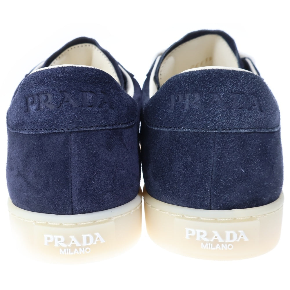 PRADA(プラダ) LANE レーン トライアングルロゴプレート スウェード ローカットスニーカー ネイビー 2EE394