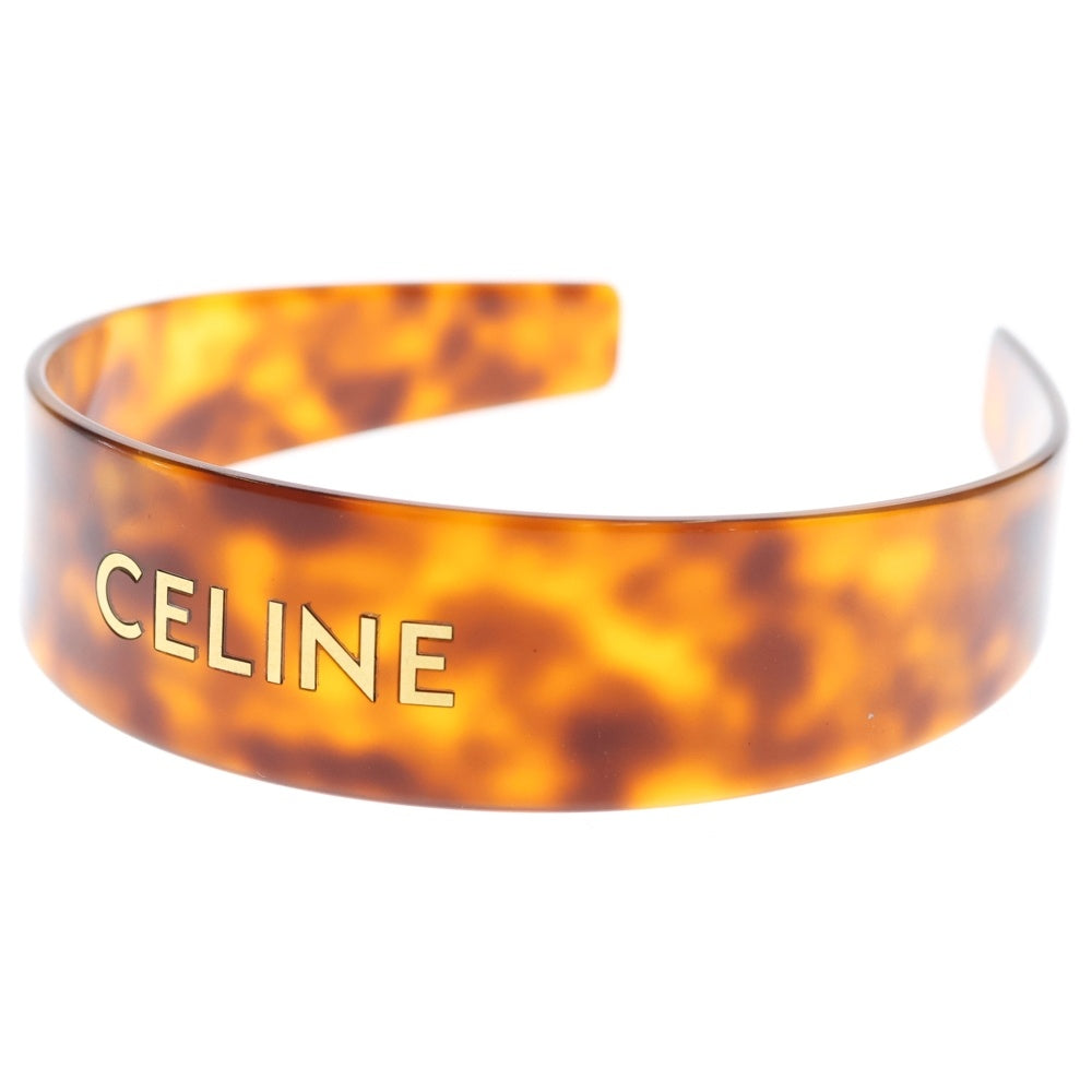 CELINE(セリーヌ) ヘアアクセサリー ヘッドバンド カチューシャ ブラウン/ゴールド M0222 レディース