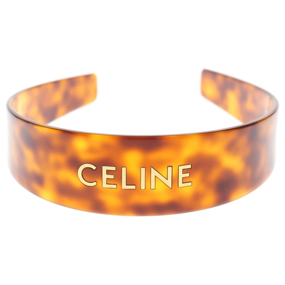CELINE(セリーヌ) ヘアアクセサリー ヘッドバンド カチューシャ ブラウン/ゴールド M0222 レディース
