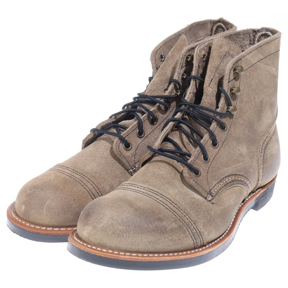 RED WING(レッド ウイング) 8087 IRON RANGER BOOT アイアンレンジャー スエードレザー レースアップブーツ ブラウン