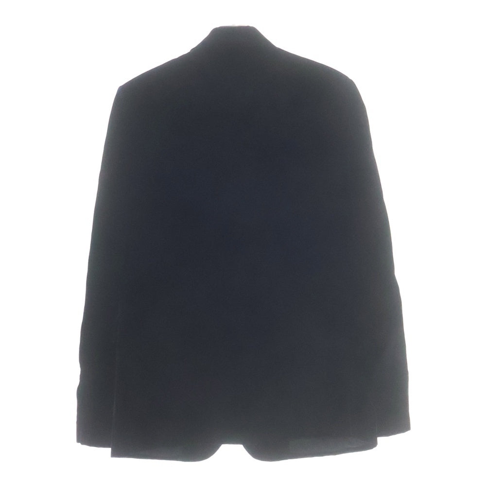SAINT LAURENT PARIS(サンローランパリ) ベルベット 2B シングルテーラードジャケット ネイビー 633013