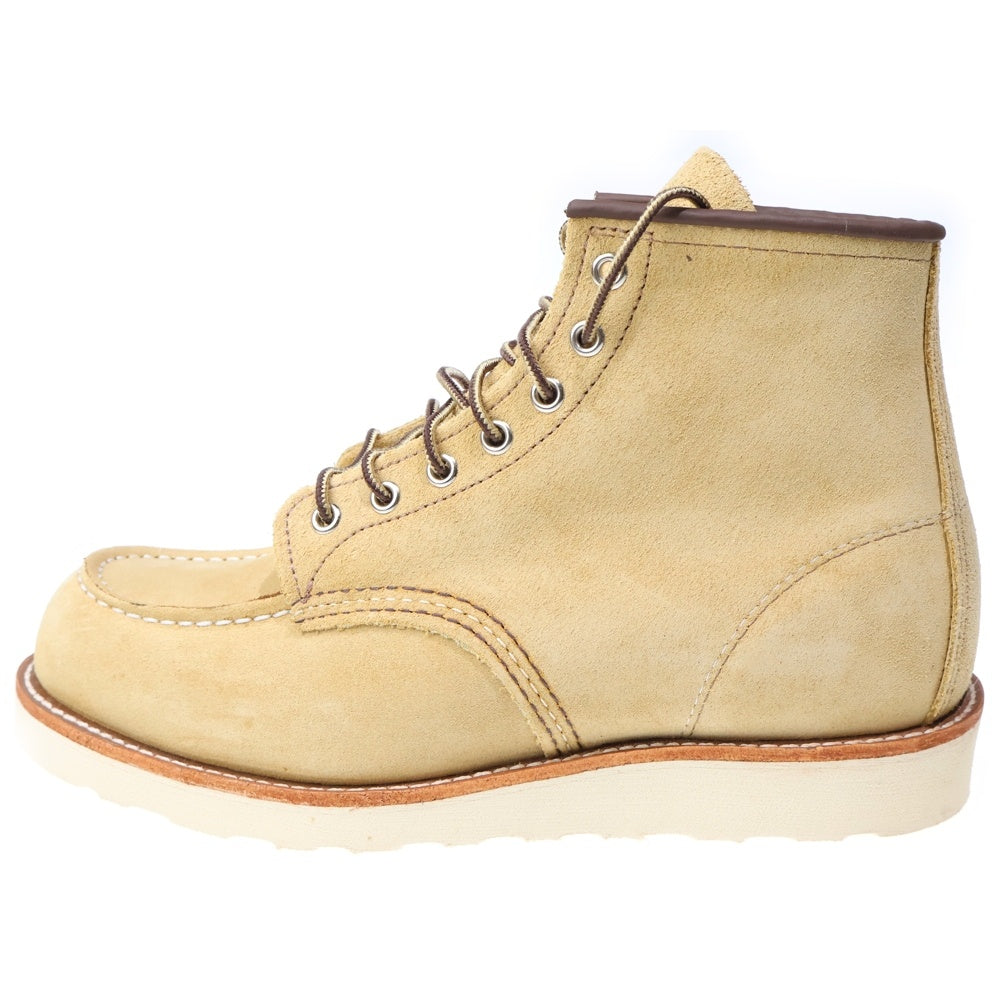 RED WING(レッド ウイング) 8833 6INCH CLASSIC MOC TOE 6インチ クラシックモックトゥ スエードレザー レースアップブーツ ベージュ