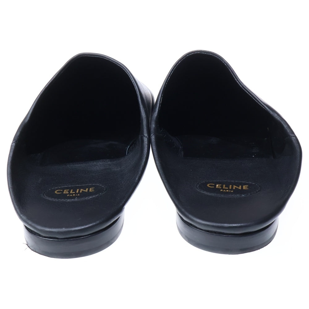 CELINE(セリーヌ) JACNO ジャクノ バブーシュ レザー ポインテッドトゥ サンダル シューズ ブラック