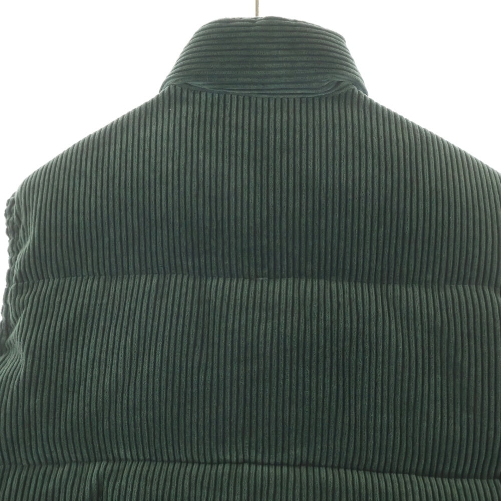 Sacai(サカイ) 24AW ×MARK GONZALES MULTI PATCH DOWN VEST マークゴンザレス ワッペン付き コーデュロイ ジップアップ ダウンベスト グリーン 24-03551M